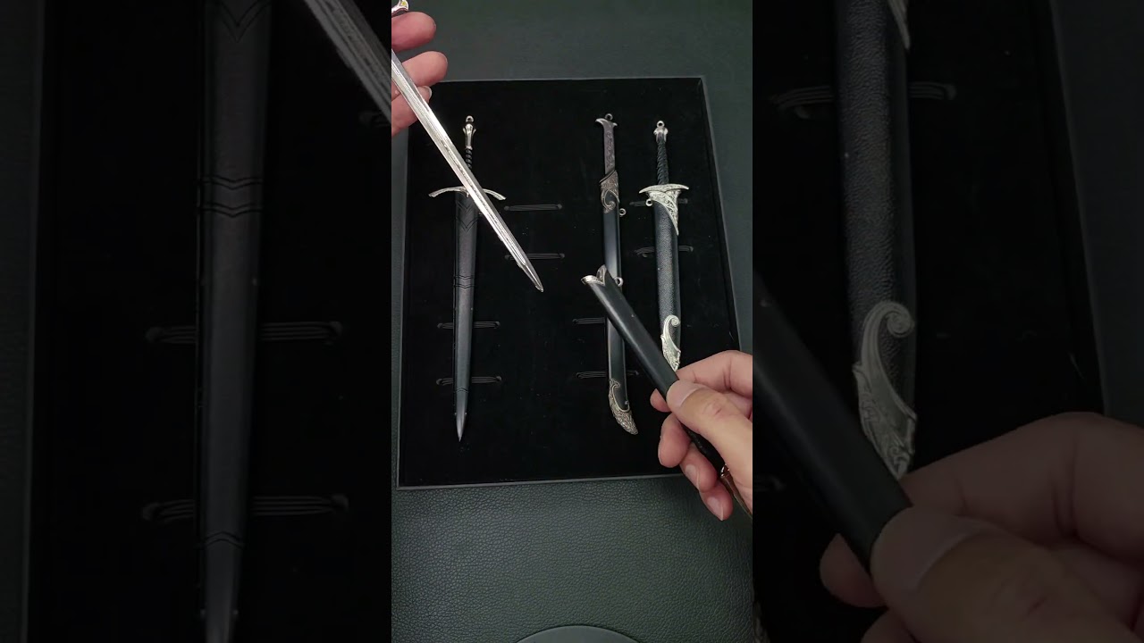 Metal Narsil Holy Sword Gandalf Greyhame Tiny Thranduil Sword Bilbo Baggins Sting Sword  