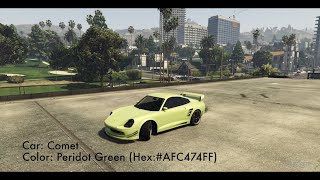 GTA Online - Paint Color Hex Code - Peridot Green (Short Cinematic)