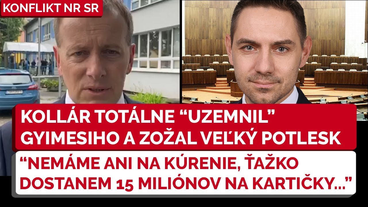 Konflikt NR SR Kollár okamžite "uzemnil" Gyimesiho, keď sa sťažoval