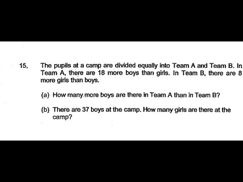 P6 2018 Catholic High Prelims Q15 - Problem Sum | Pupils Camp Team Boys Girls | PSLE Maths