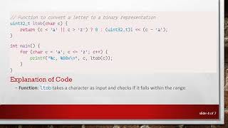 How to Replace the Array in C with an Efficient Function using 2^n Logic