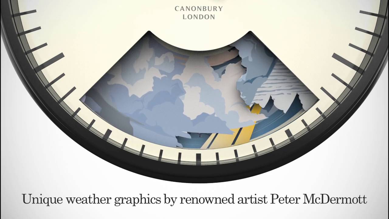 Bramwell Brown, Small Weather Clock Product Animation, Disruptive