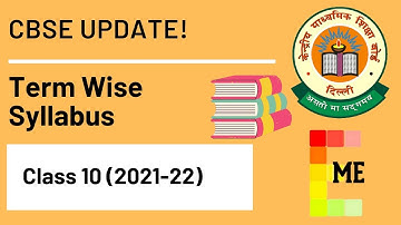 CBSE Term Wise Syllabus | Term 1 and Term 2 | Class 10 English Syllabus 2021-22