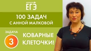 Задание 3. Коварные клеточки! Потеря баллов! Серия "100 задач ЕГЭ c Анной Малковой" Задание 3. Коварные клеточки! Потеря баллов! Серия "100 задач ЕГЭ c Анной Малковой"