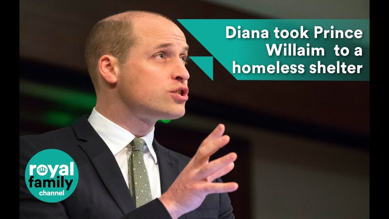 Princess Diana took Prince William to a homeless shelter