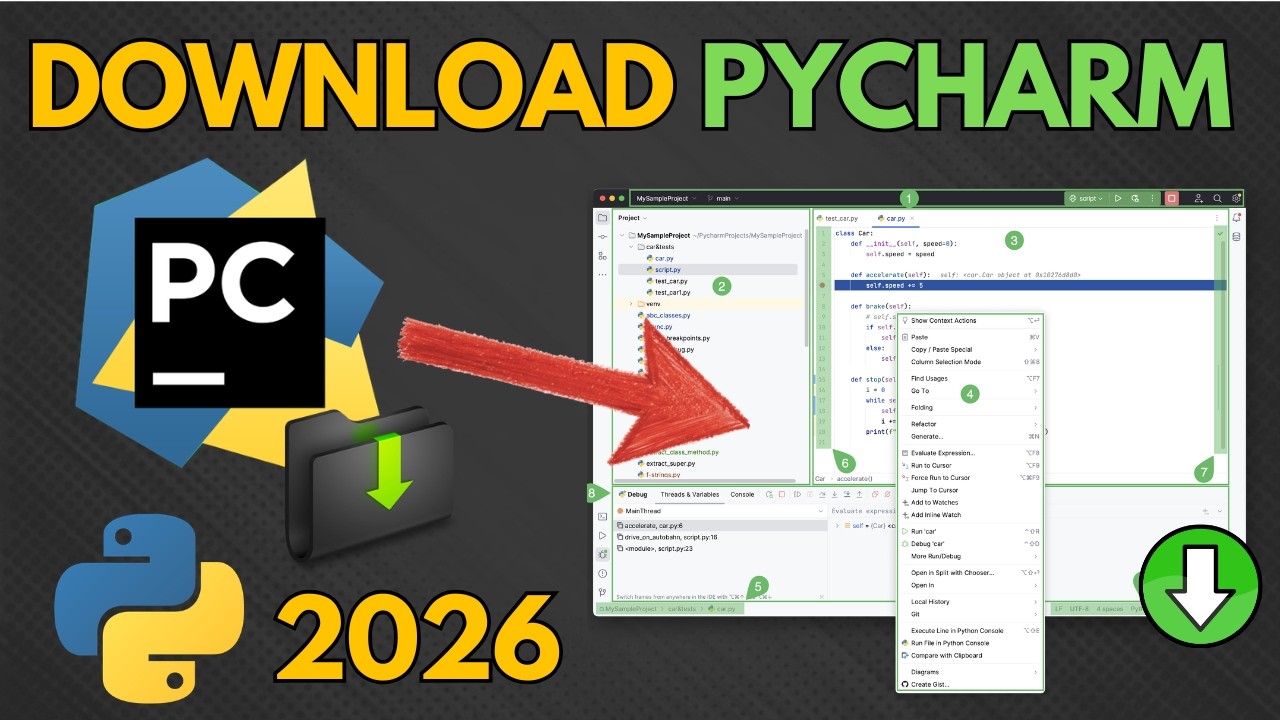 How To Download & Install PyCharm IDE 2026 ( Windows 10/11) | Step-by ...