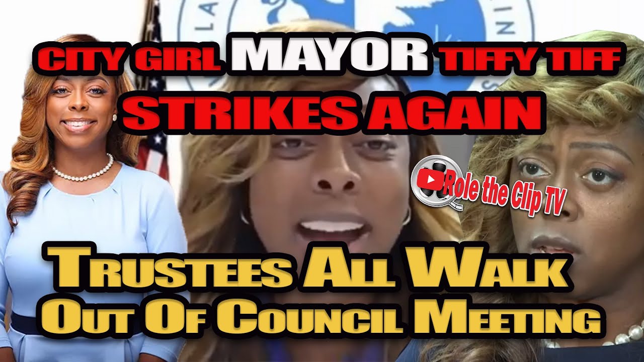 CITY GIRL MAYOR "TIFFANY HENYARD" Strikes AGAIN!! Trustees All Walk Out Of Council Meeting. LIVE