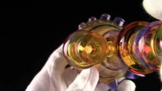 W673 - Matt A Glass Amber Purple Fumework Rig