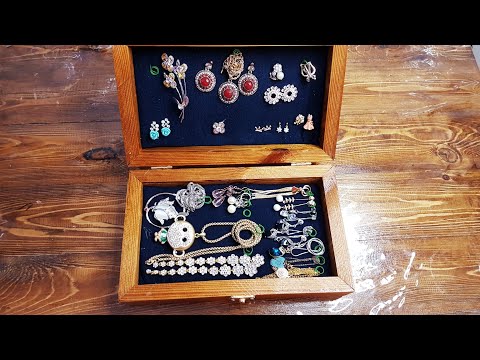 آموزش جعبه زیورآلات باکس زیورآلات جای جواهر