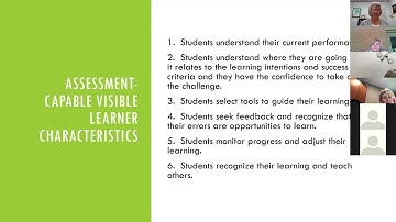 Developing Assessment Capable Visible Learners Recording