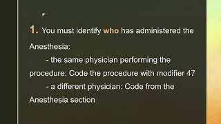 CPT3 Anesthesia video