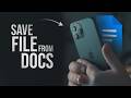 How to Save a File from Google Docs to iPhone (tutorial)
