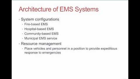 Paramedic Care I Introduction to Emergency medical Services Systems