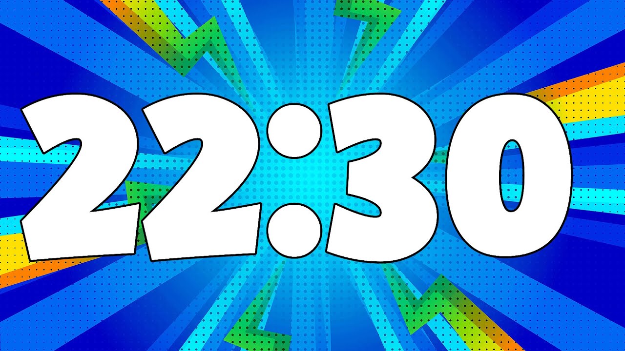 Blue Comic Book Countdown Timer [22:30] - YouTube