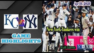New York Yankees Win Kansas City Royals  Game Highlights 1942026mlb Season 2026