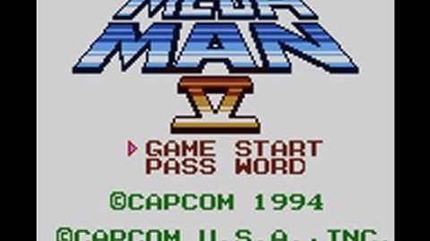 Mega Man V - Title Screen & Stage Select