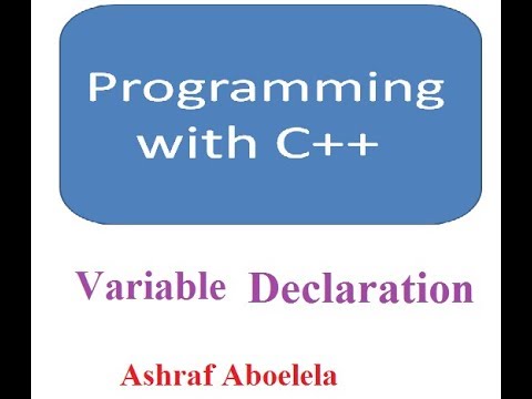 C++ 09 Variable Declaration - YouTube