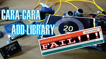cara cara menambah library arduino IDE