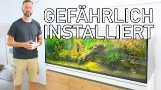 Wir Retten ein FAHRLÄSSIG Aufgebautes 500l Aquarium