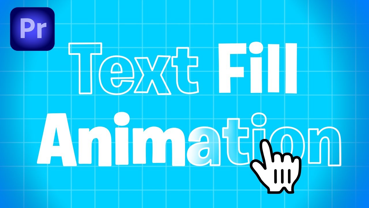 How To Make a Text Fill Effect in Premiere Pro - YouTube