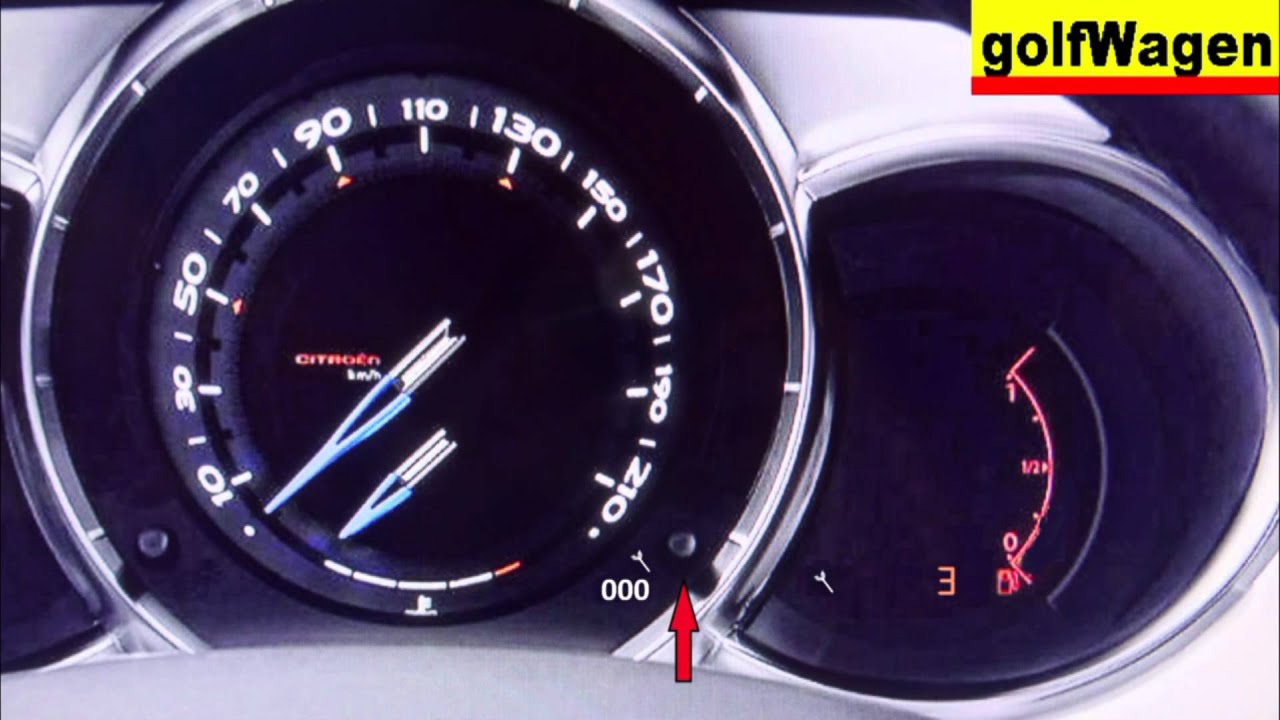 Citroen Ds3/C3 Service-Oil-Inspection Light Reset - Youtube