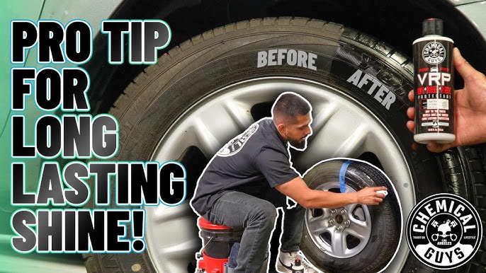 Chemical Guys - Enhance your tires to a crisp high shine with VRP!⁣ ⁣ VRP  is a great all around water based dressing that restores, shines, and  protects interior and exterior vinyl