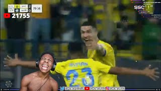 iShowSpeed Reacts To Ronaldos Goal Against Al Akhdoud