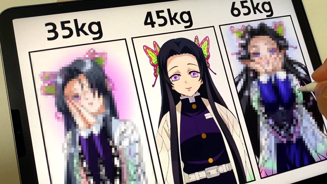 Drawing Kanae 35Kg | 45Kg | 65Kg 【Demon Slayer】 - YouTube