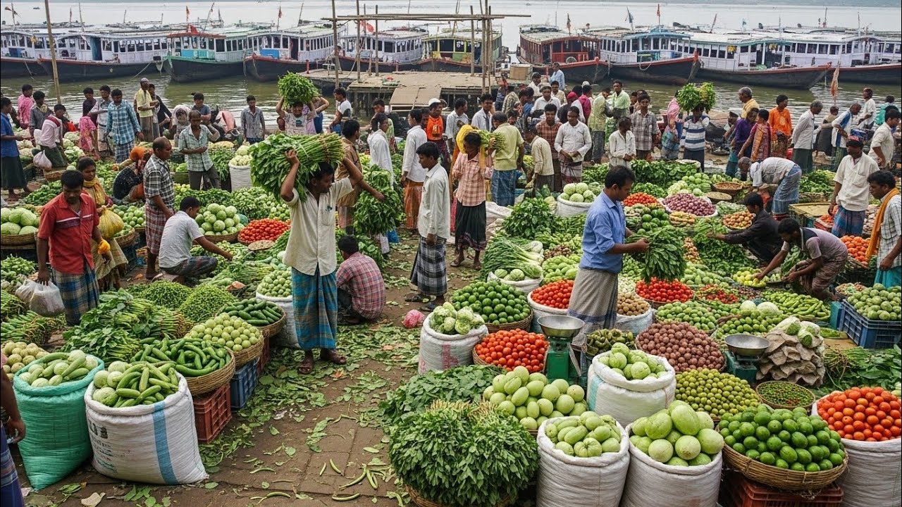 ২৭ জানুয়ারি ২০২৬, সবজির পাইকারি আপডেট | ফেরিঘাট বাজার | Biggest Vegetable market in Bangladesh