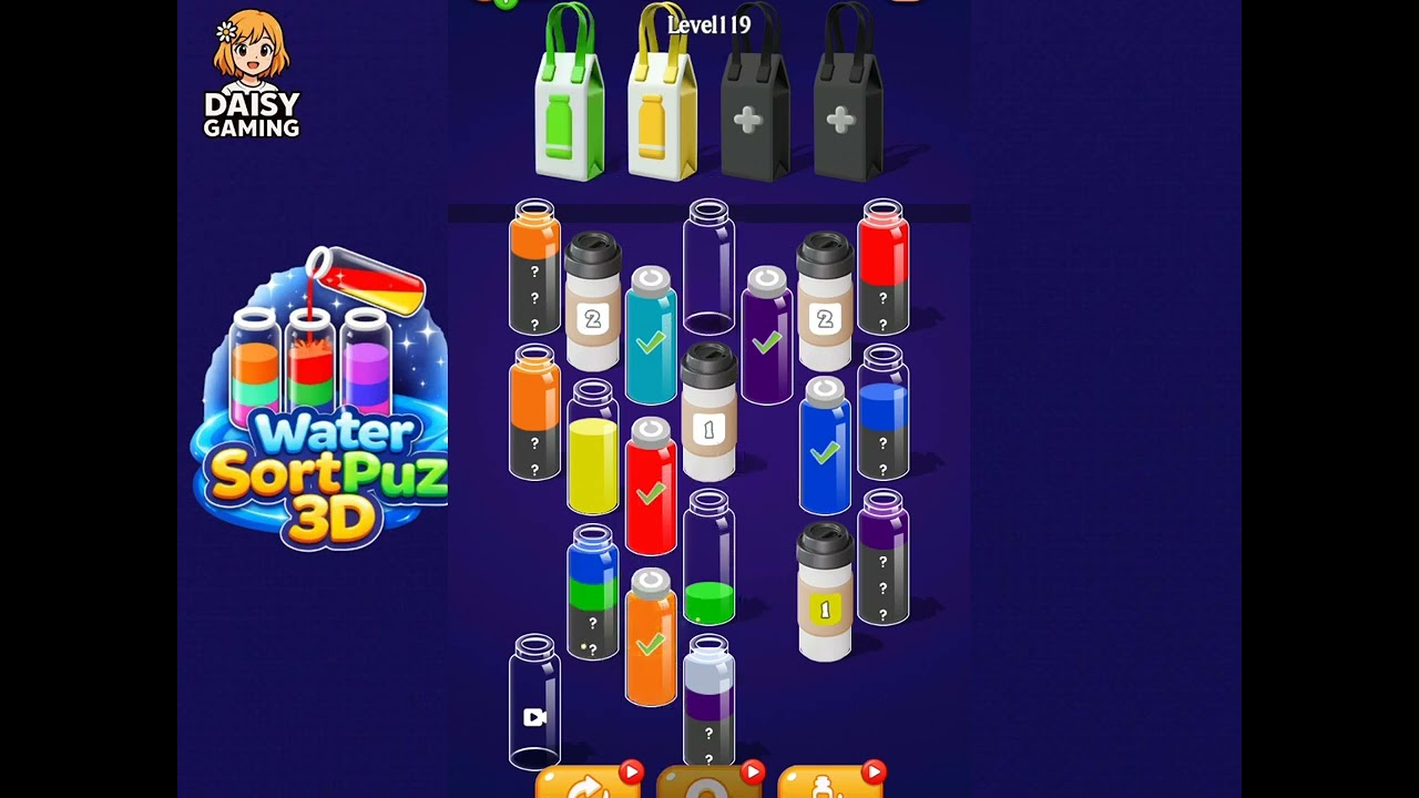 Water SortPuz 3D Level 119 Walkthrough