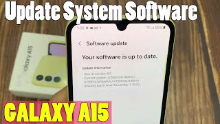 Samsung Galaxy A15: How to Update System Software to Latest Android Version screenshot 5