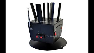 Rotating fireworks machine with one piece remote controller wireless signal inside machine AC12V