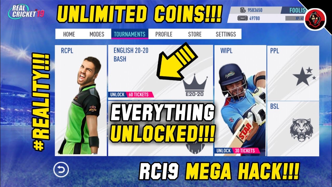 🔥Real Cricket 19 Get Unlimited Tickets & How To Unlock Tournament ...