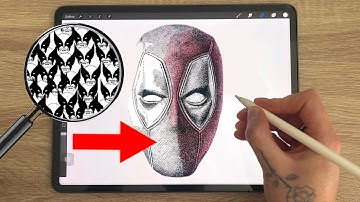 How to draw Deadpool on your iPad. 