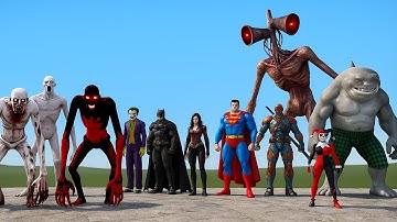 SCP-096, SCP-096 ULTIMATE, SCP-096:SL VS DC HEROES !!! Garry