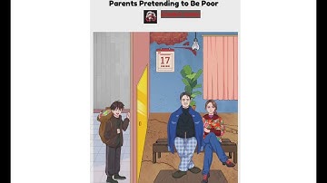 Annoying Puzzle game level 104 parents pretending to be poor