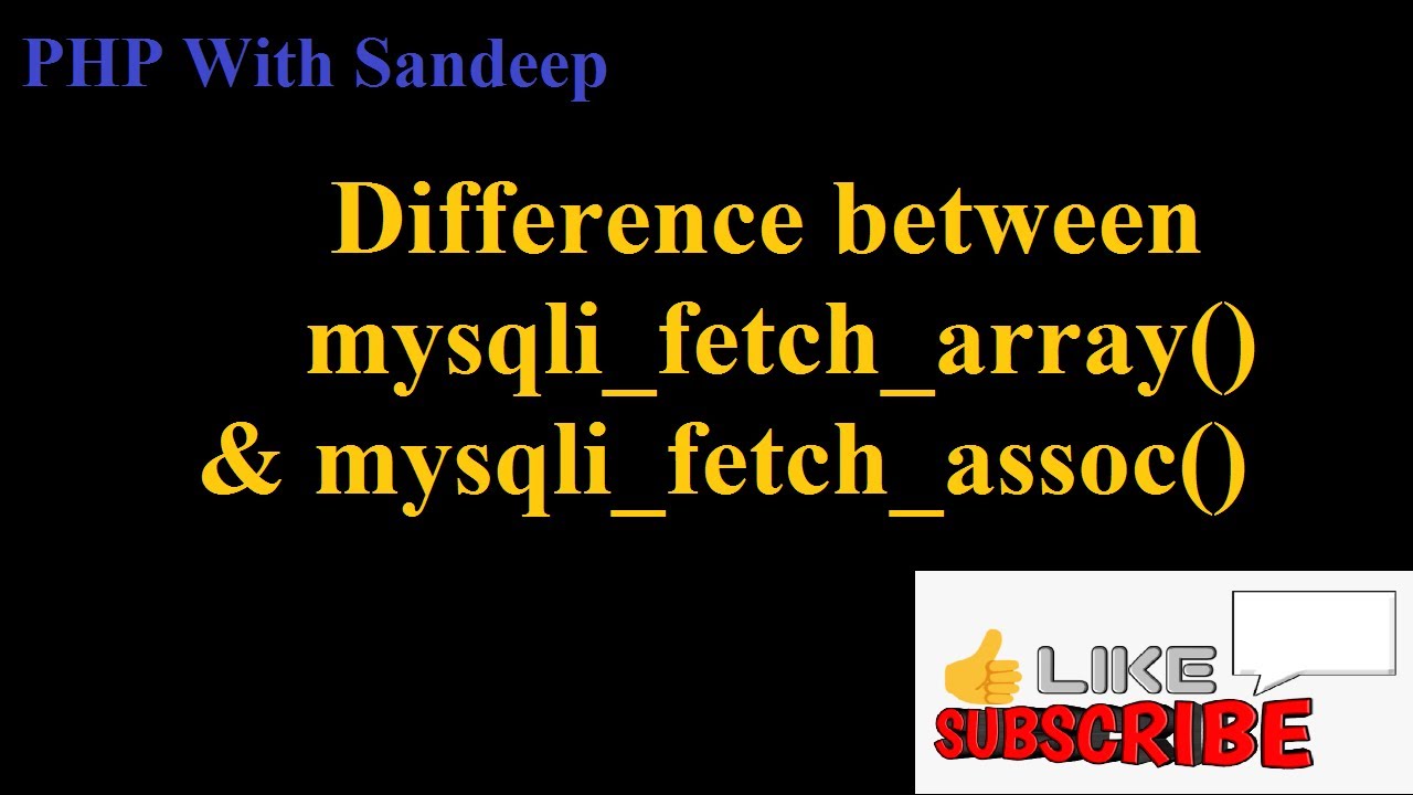 mysqli_fetch_assoc  2022 Update  Difference between mysqli_fetch_array() and mysqli_fetch_assoc() functions in PHP