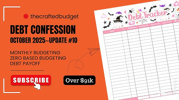 💰Debt Confession Debt Free Journey Month 10 Update!💰October 2025 #DebtConfession #debtfreejourney