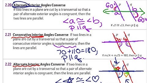 2.9 Proving Parallel Lines