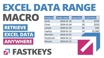 Excel Data Range Macro - Retrieve and access Excel data from anywhere [Text Expander Tutorial]