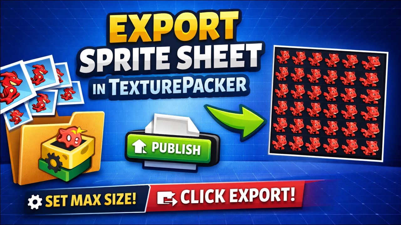 How to Export a Sprite Sheet in TexturePacker (Step by Step Tutorial ...