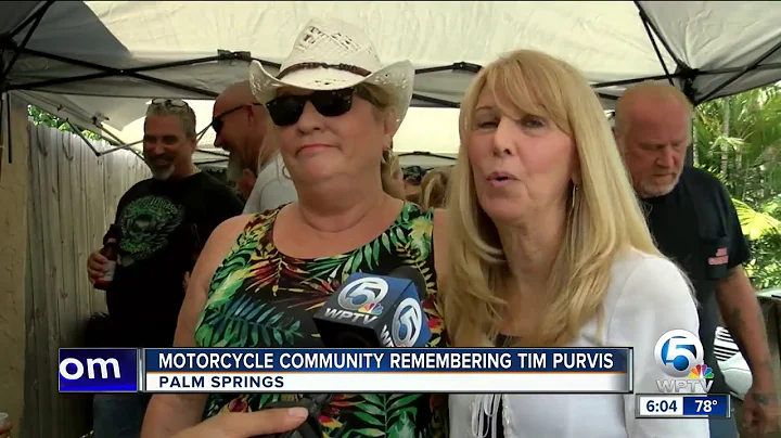 Motorcyclists pay tribute to Tim Purvis at Johnny ...