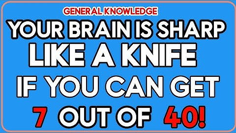SHARP MIND 🧠LIKE A KNIFE 😱IF YOU CAN GET 🧠 7 OUT OF 30🤯