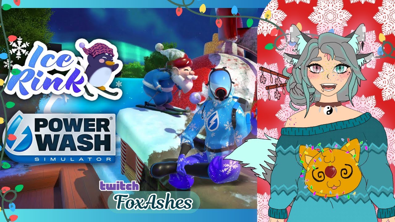 PowerWashing the Ice Rink ❄️💦 | Cozy Co-Op Yapping & Vibes