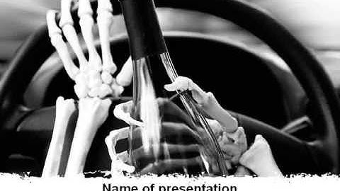 Drunk Driving PowerPoint Template by PoweredTemplate.com