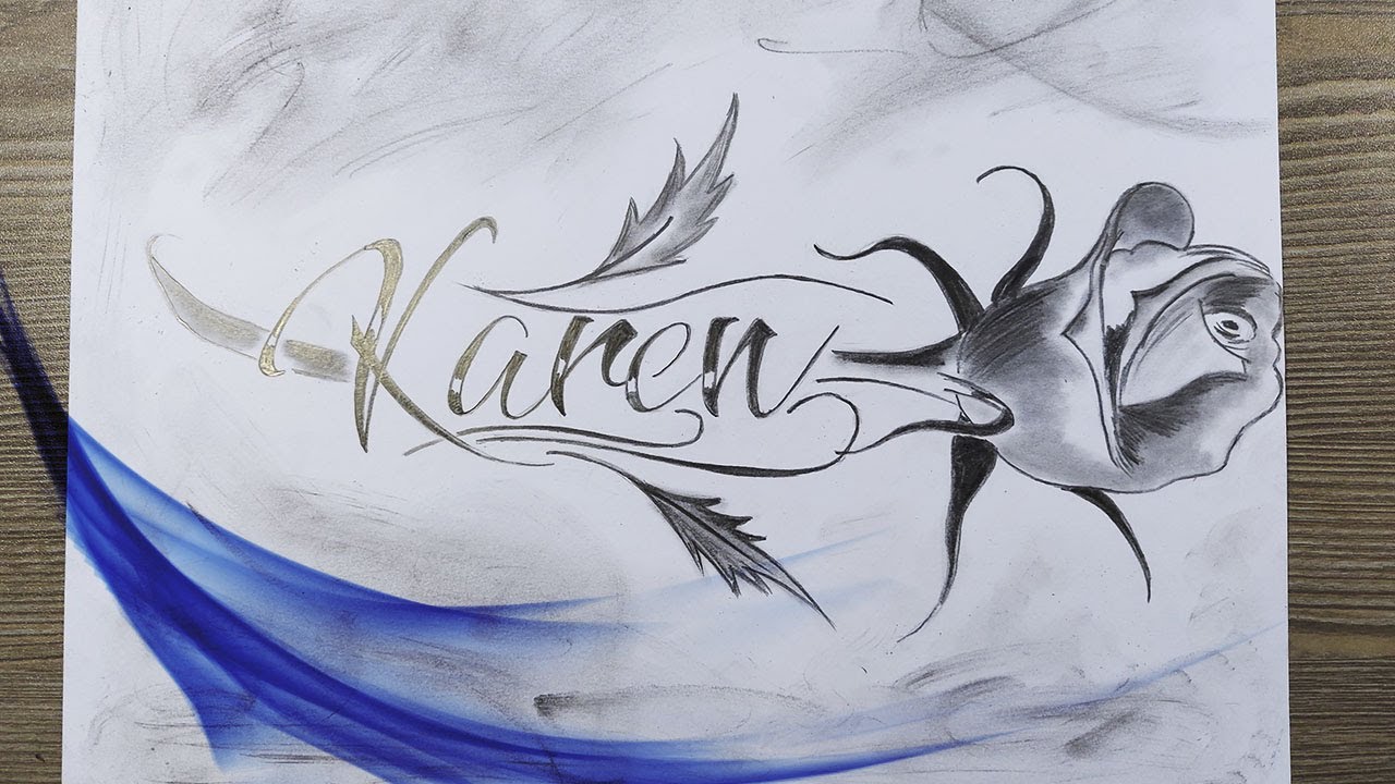 Nombre KAREN | Dibujos a lápiz ✏️ - thptnganamst.edu.vn