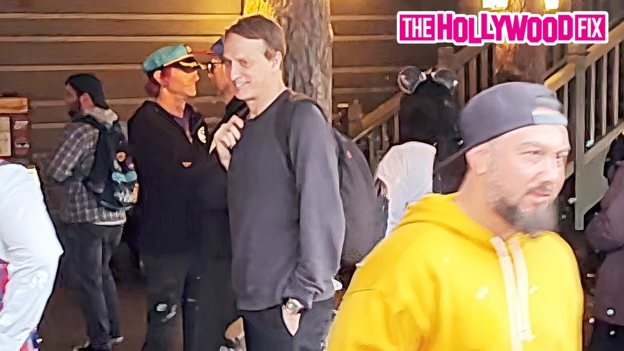 Tony Hawk Takes Pics With Fans While Posted Up At The Happiest Place On Earth Aka Disneyland In L.A.