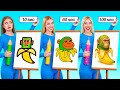 10 सेकंड vs 60 सेकंड vs 100 सेकंड ड्राइंग चुनौती | हंसी के क्षण Super Hyper DO