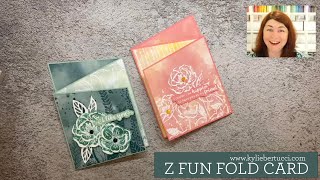 Z Fun Fold Card with NEW Stampin&#39; Up! Products