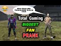 Funny prank with total gaming fan  garena free fire  desi gamers